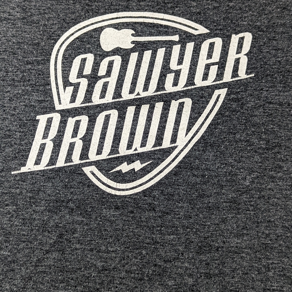 Sawyer Brown Grey  Concert Tee size  Small